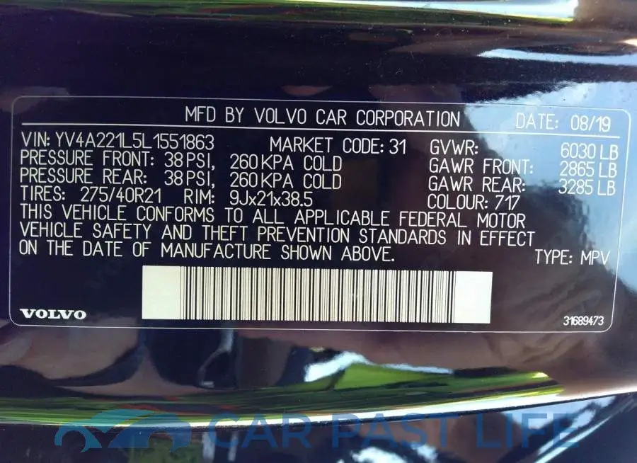 YV4A221L5L1551863# 9