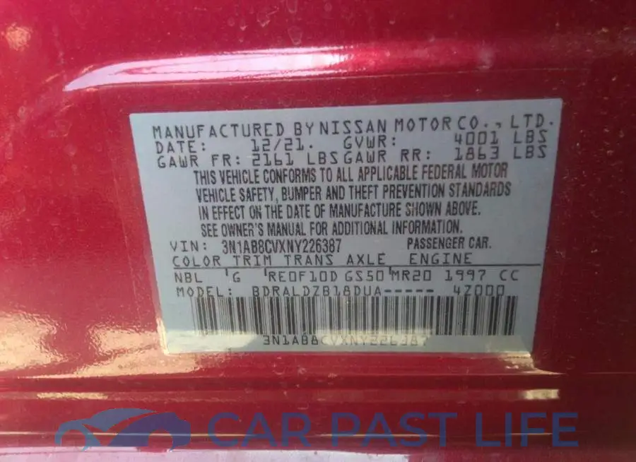 3N1AB8CVXNY226387# 9
