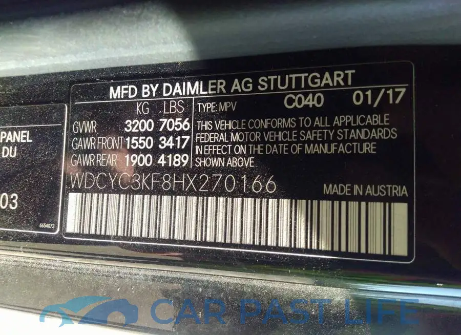 WDCYC3KF8HX270166# 9
