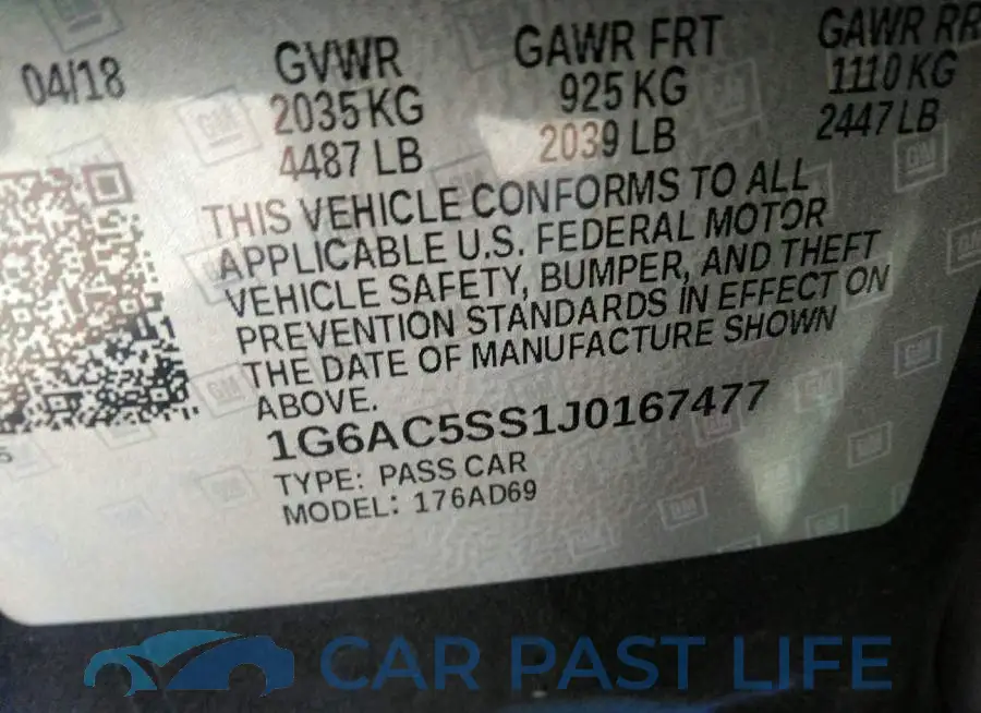 1G6AC5SS1J0167477# 9