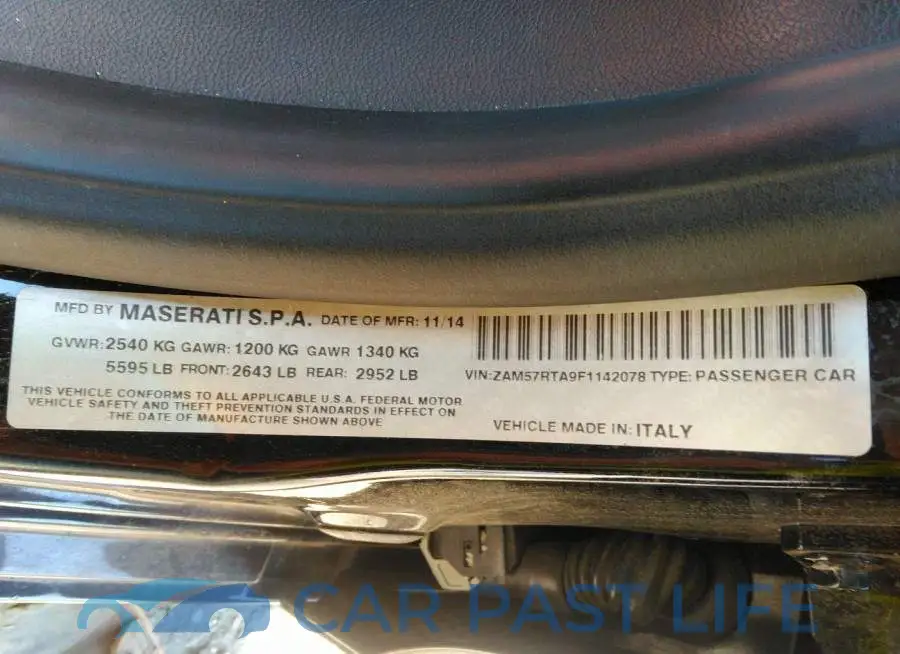 ZAM57RTA9F1142078# 9