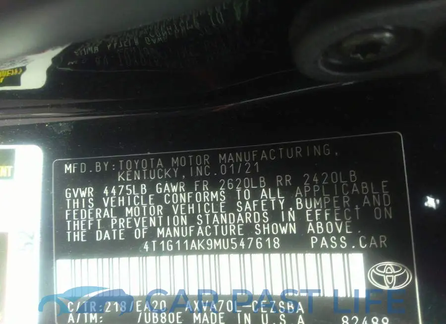 4T1G11AK9MU547618# 9