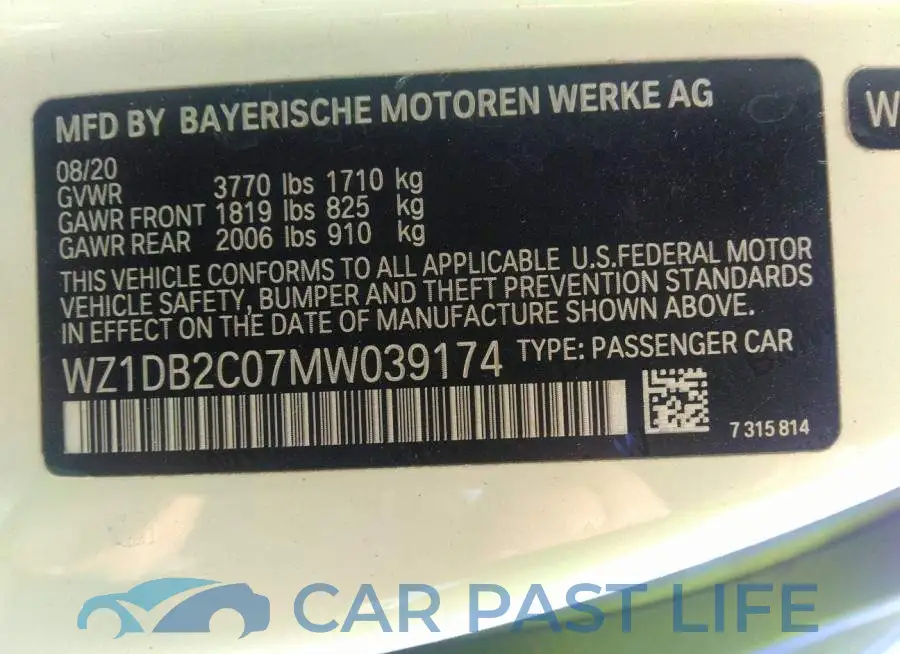 WZ1DB2C07MW039174# 9