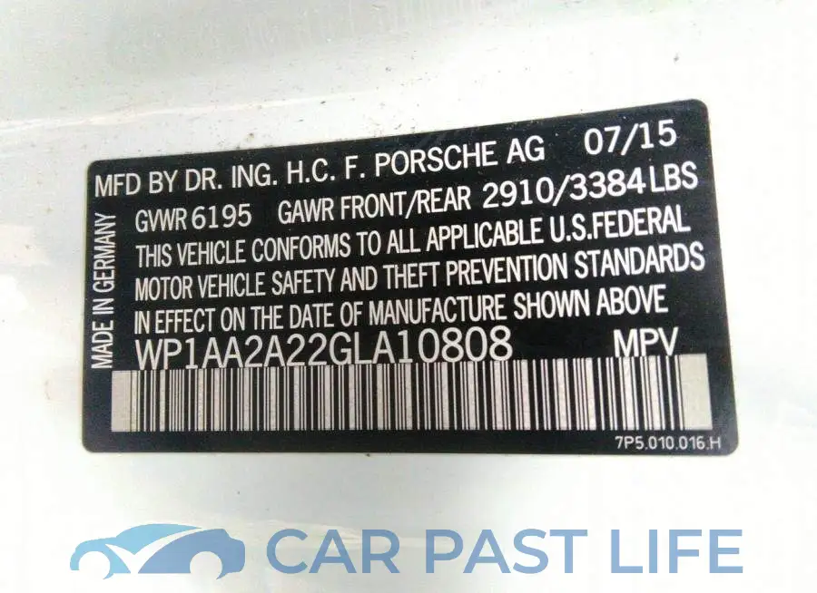 WP1AA2A22GLA10808# 9