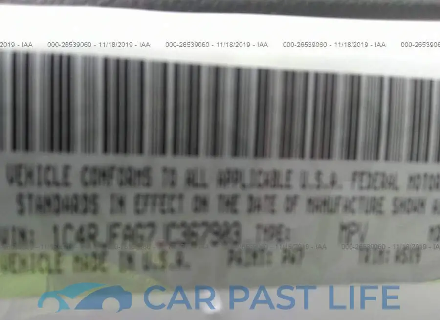 1C4RJFAG7JC367903# 9