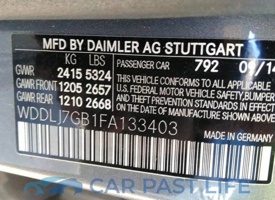 WDDLJ7GB1FA133403# 9