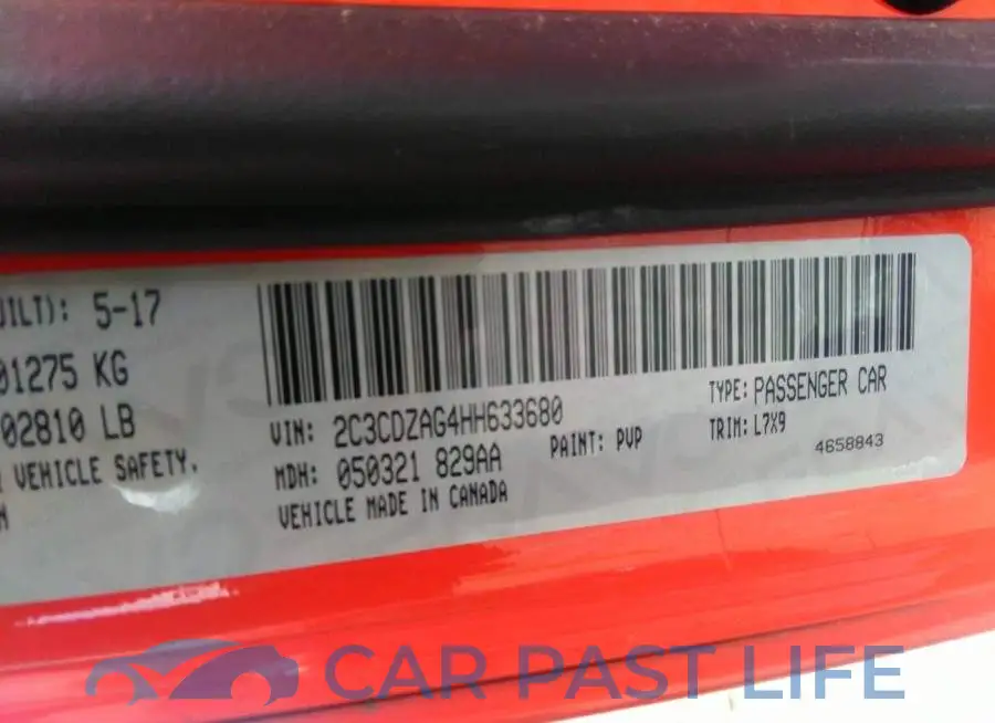 2C3CDZAG4HH633680# 9