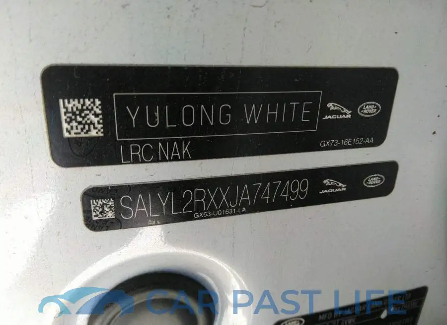 SALYL2RXXJA747499# 9