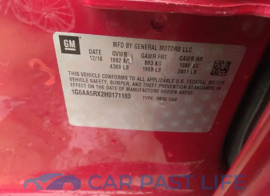 1G6AA5RX2H0171183# 9
