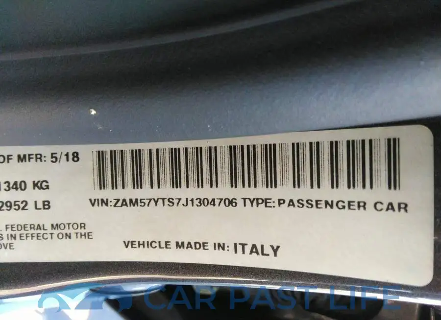 ZAM57YTS7J1304706# 9