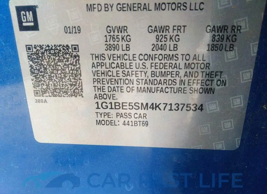 1G1BE5SM4K7137534# 9