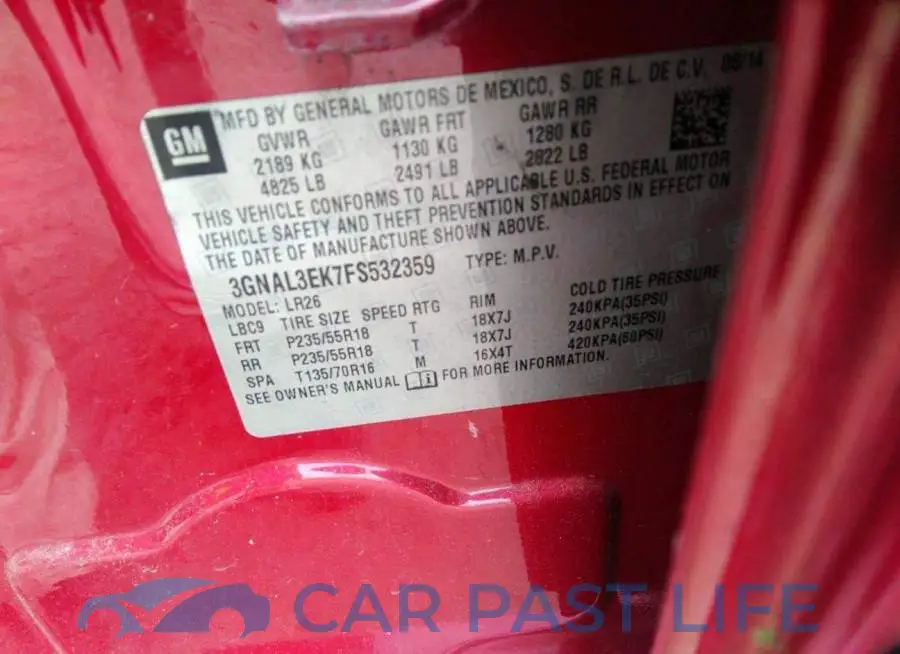 3GNAL3EK7FS532359# 9