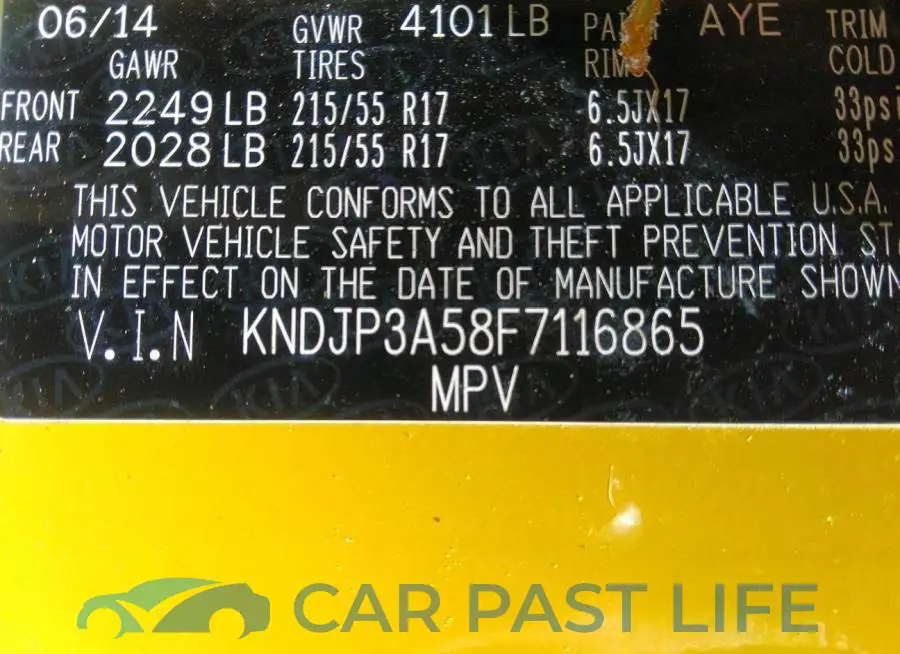 KNDJP3A58F7116865# 9