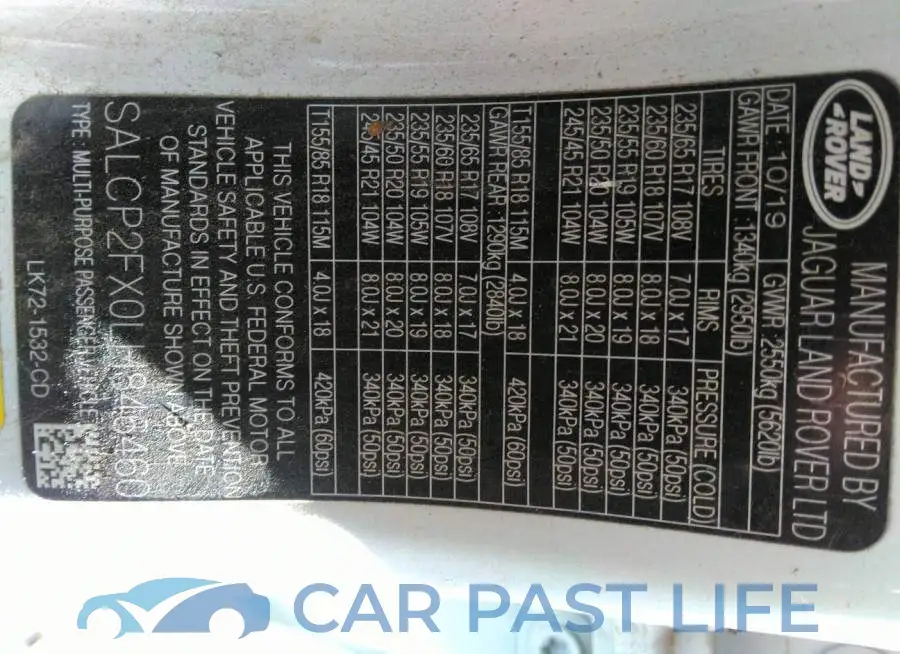 SALCP2FX0LH846460# 9