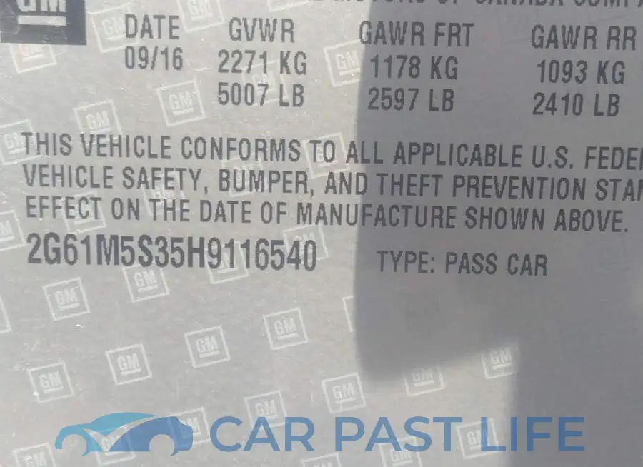 2G61M5S35H9116540# 9