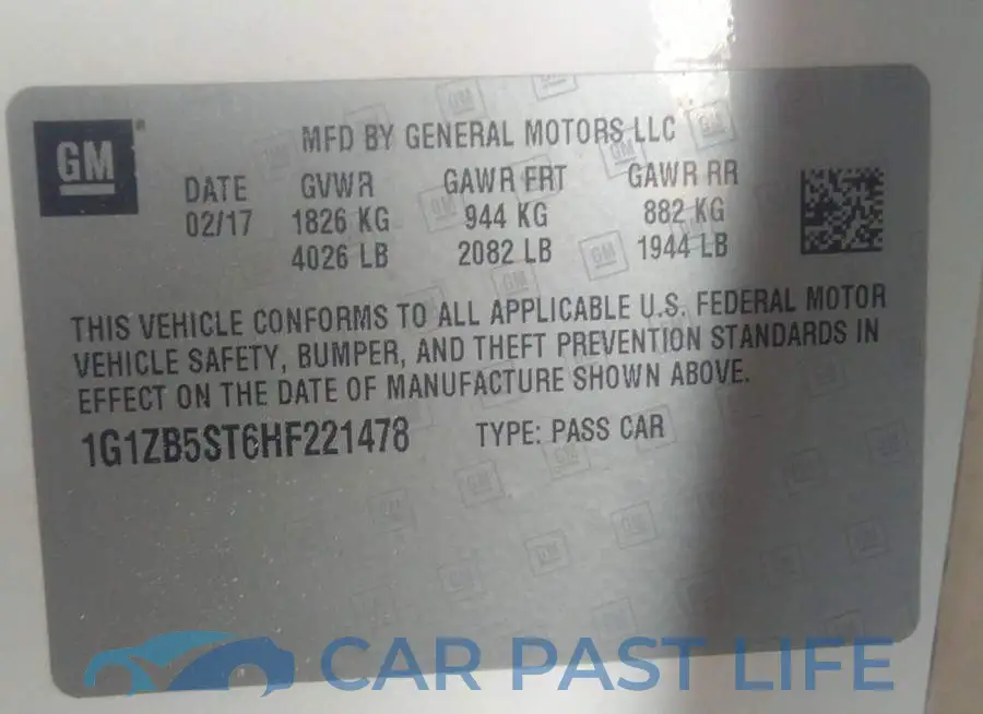 1G1ZB5ST6HF221478# 9