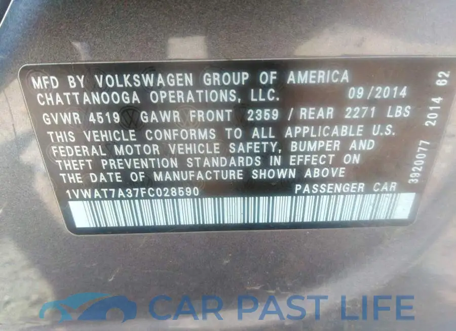 1VWAT7A37FC028590# 9
