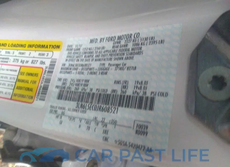 3LN6L5EC0JR608521# 9
