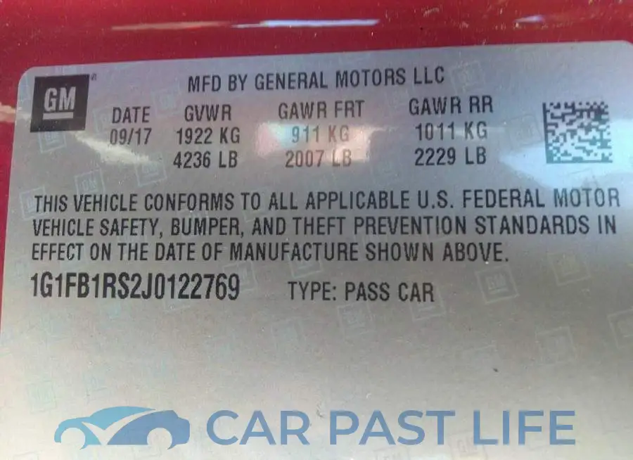 1G1FB1RS2J0122769# 9