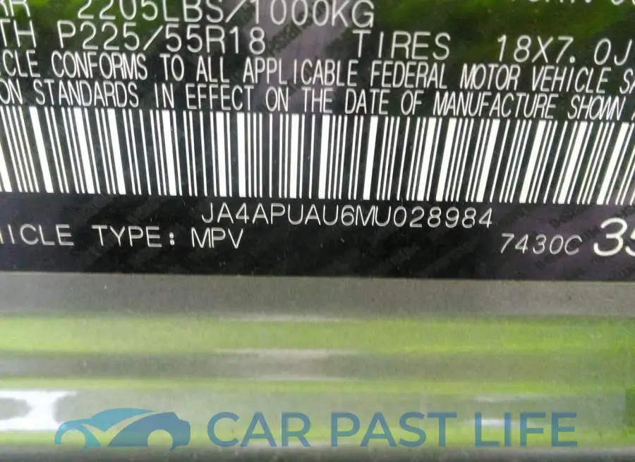JA4APUAU6MU028984# 9