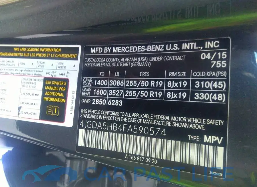 4JGDA5HB4FA590574# 9