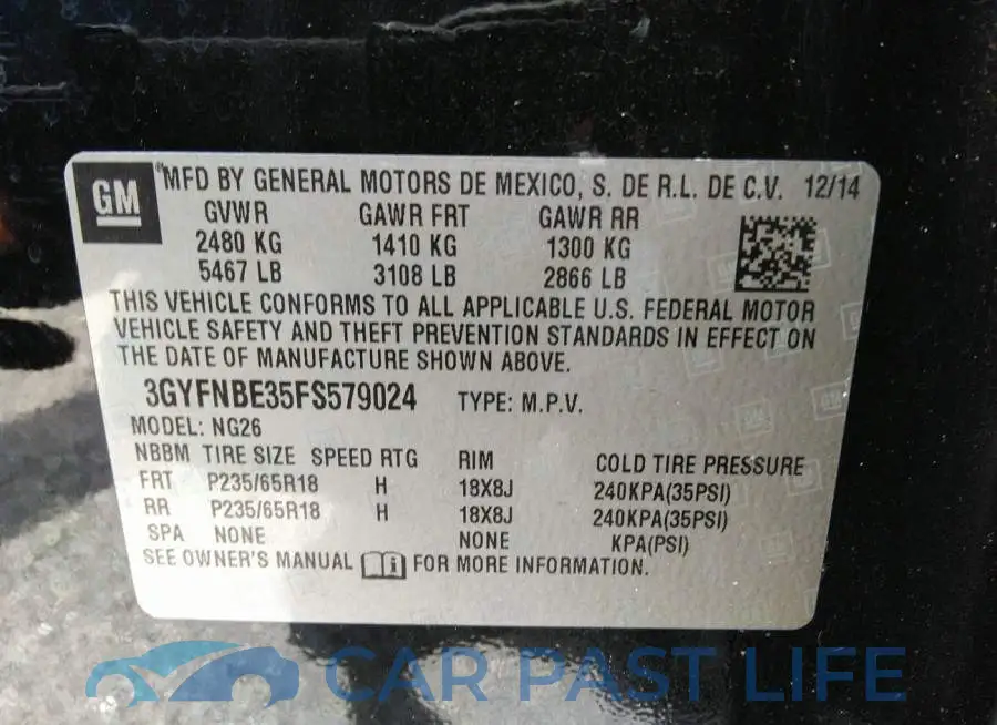 3GYFNBE35FS579024# 9