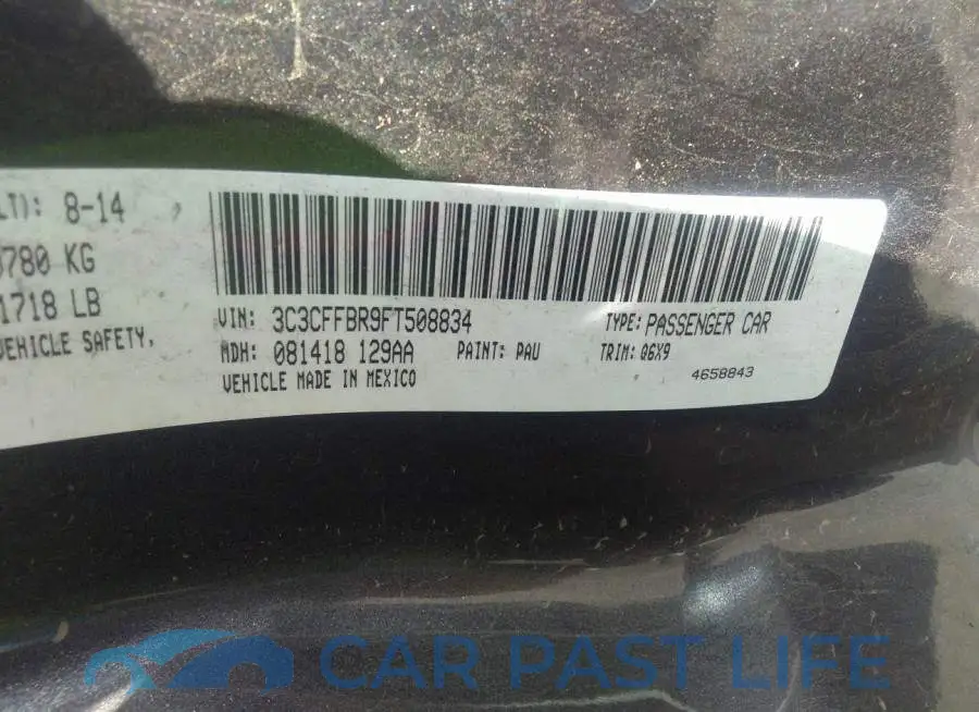 3C3CFFBR9FT508834# 9