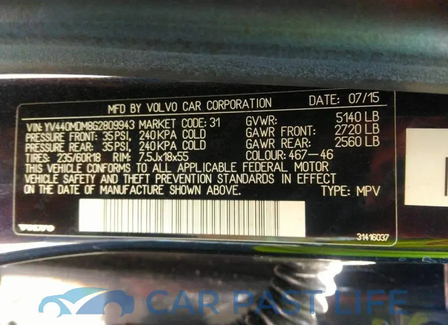YV440MDM8G2809943# 9