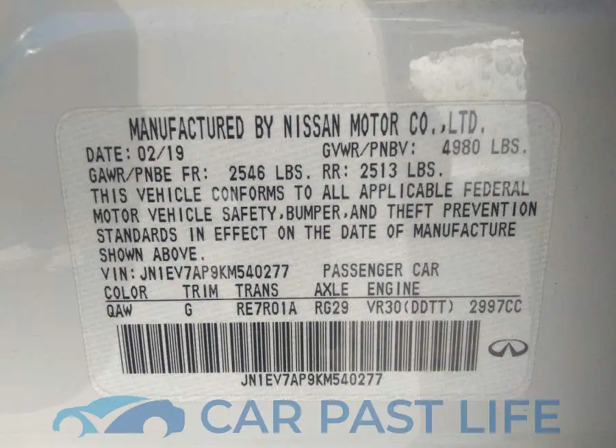 JN1EV7AP9KM540277# 9