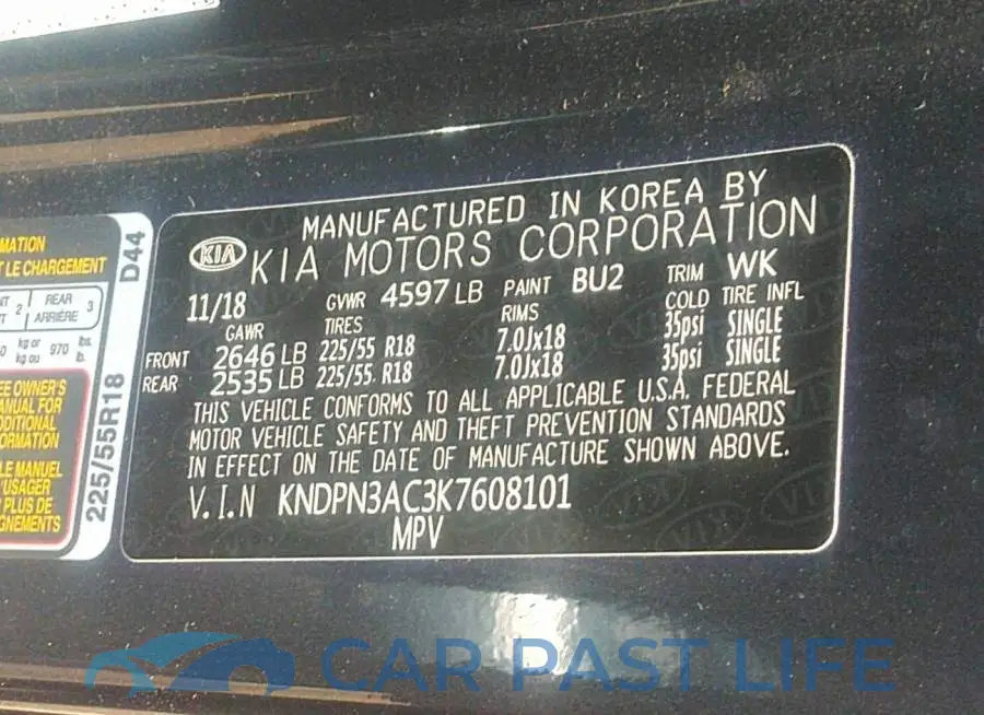 KNDPN3AC3K7608101# 9