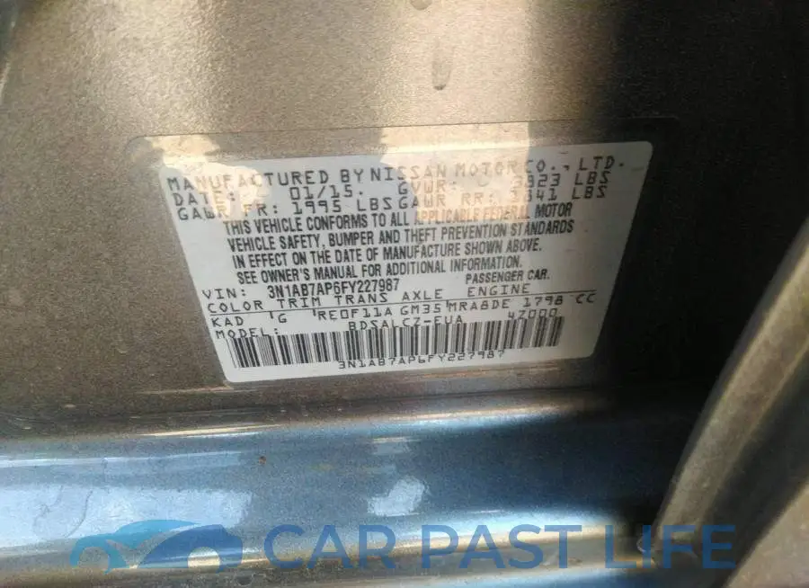 3N1AB7AP6FY227987# 9