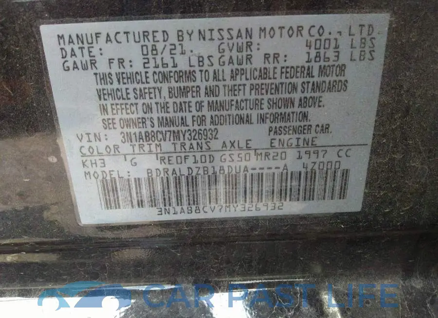 3N1AB8CV7MY326932# 9