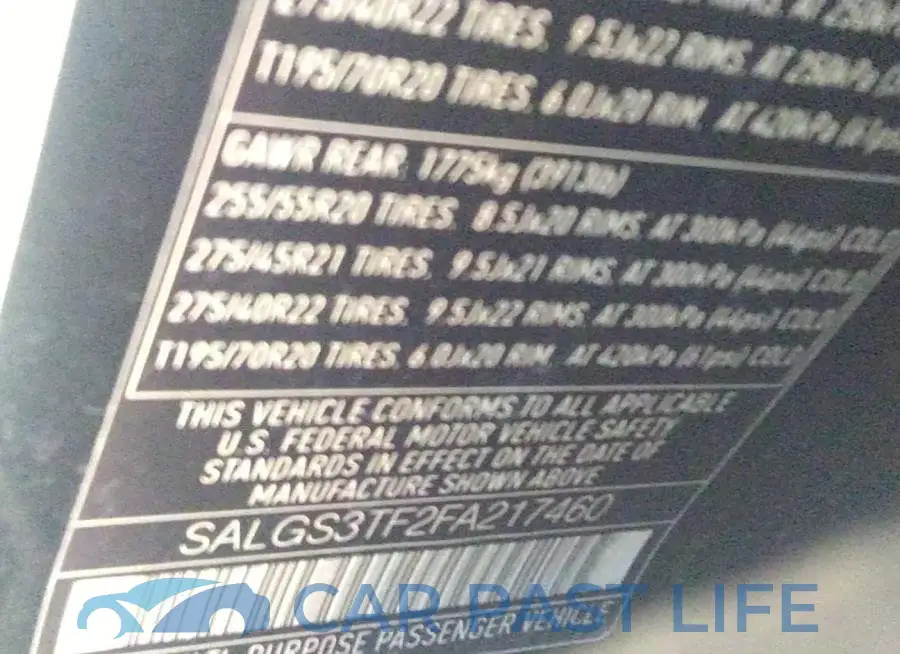 SALGS3TF2FA217460# 9