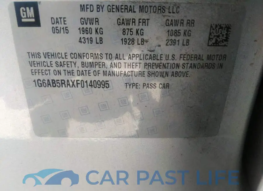 1G6AB5RAXF0140995# 9