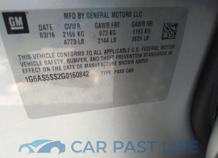 1G6AS5SS2G0160842# 9