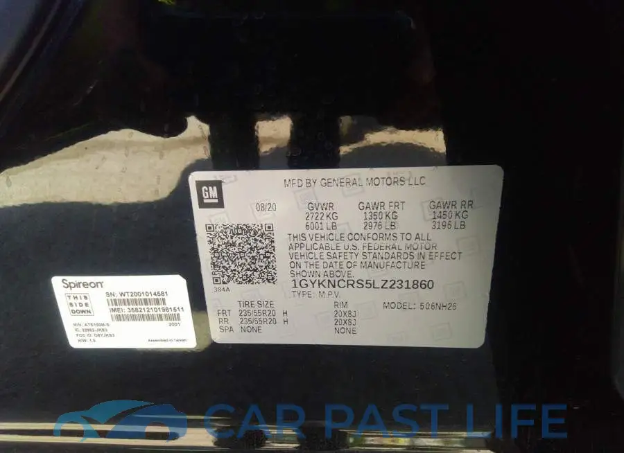 1GYKNCRS5LZ231860# 9