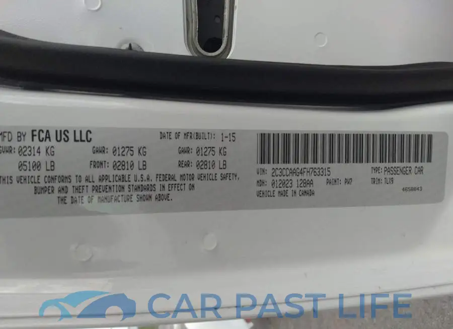 2C3CCAAG4FH763315# 9