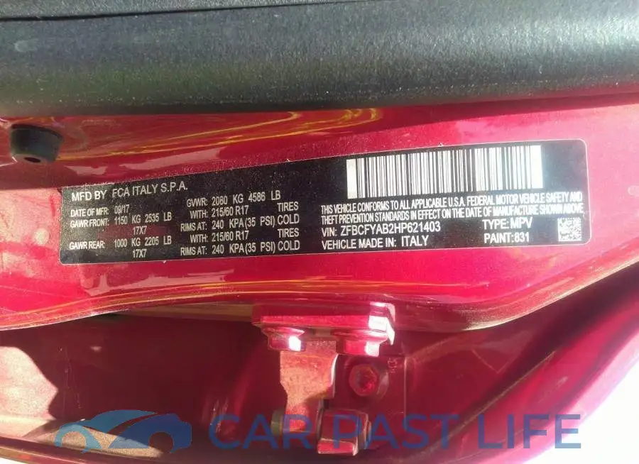 ZFBCFYAB2HP621403# 9