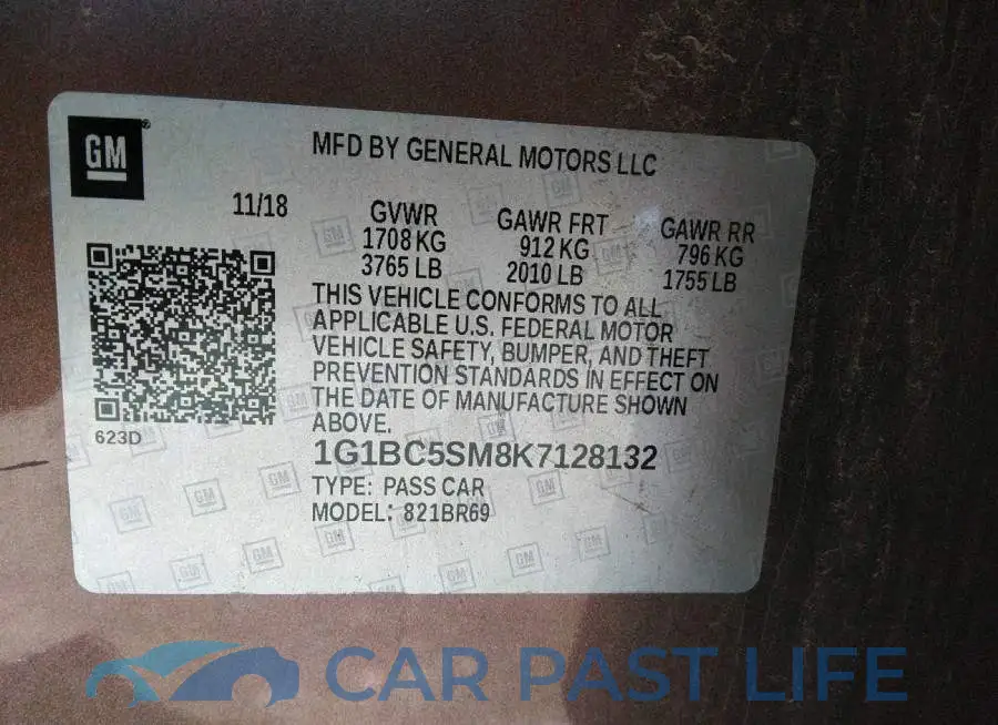1G1BC5SM8K7128132# 9