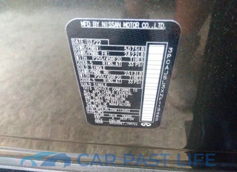3PCAJ5L3XNF113452# 9