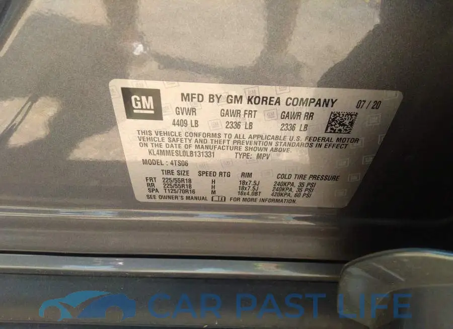 KL4MMESL0LB131331# 9