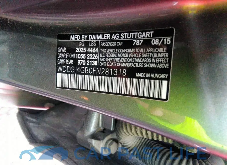 WDDSJ4GB0FN281318# 9