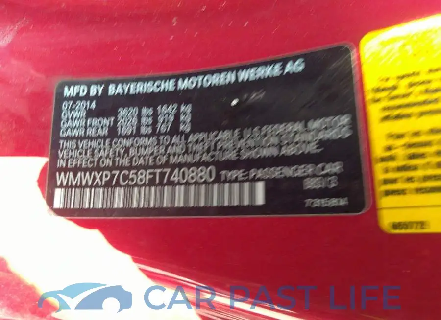 WMWXP7C58FT740880# 9