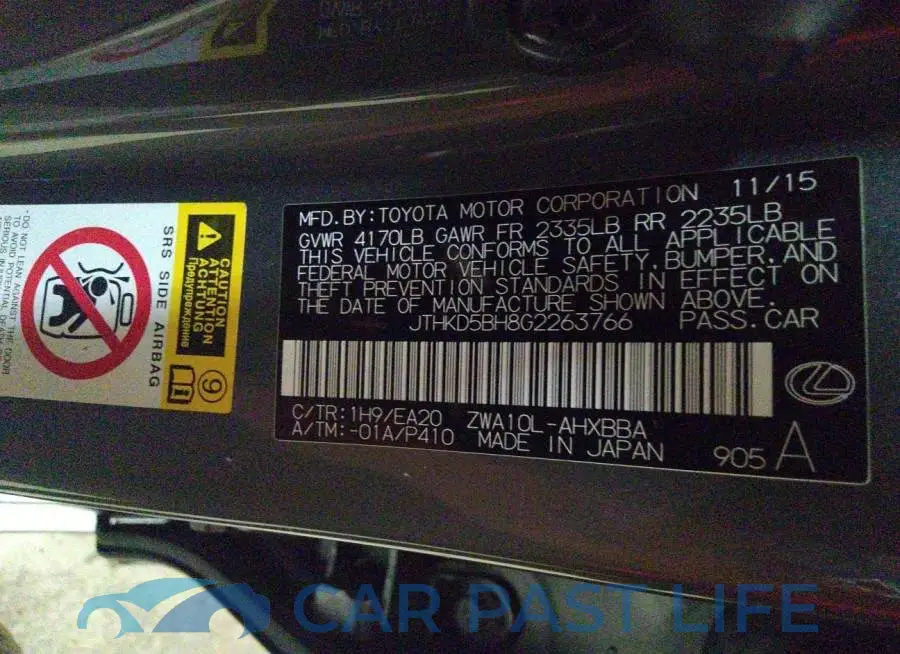 JTHKD5BH8G2263766# 9