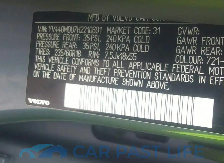 YV440MDU7H2210601# 9