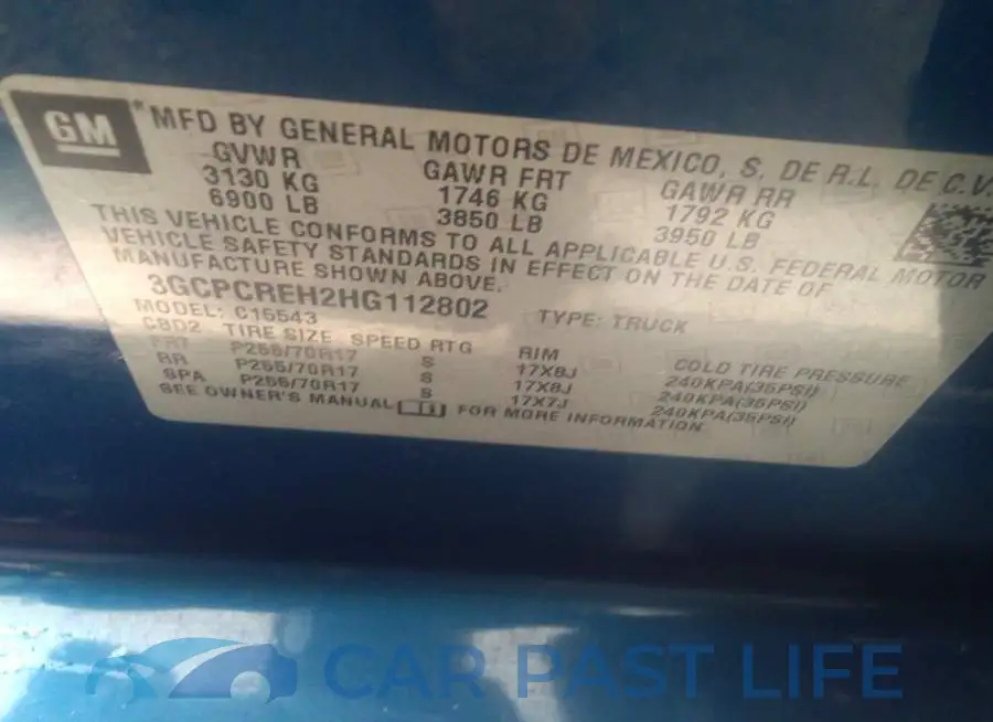 3GCPCREH2HG112802# 9