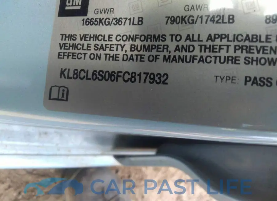 KL8CL6S06FC817932# 9