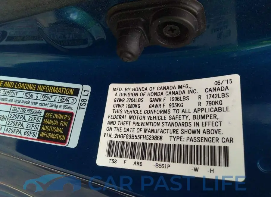 2HGFG3B55FH529868# 9