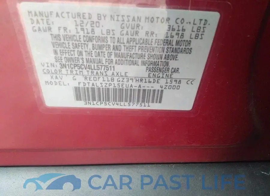 3N1CP5CV4LL577511# 9