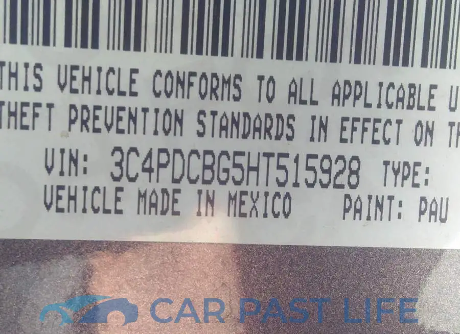 3C4PDCBG5HT515928# 9
